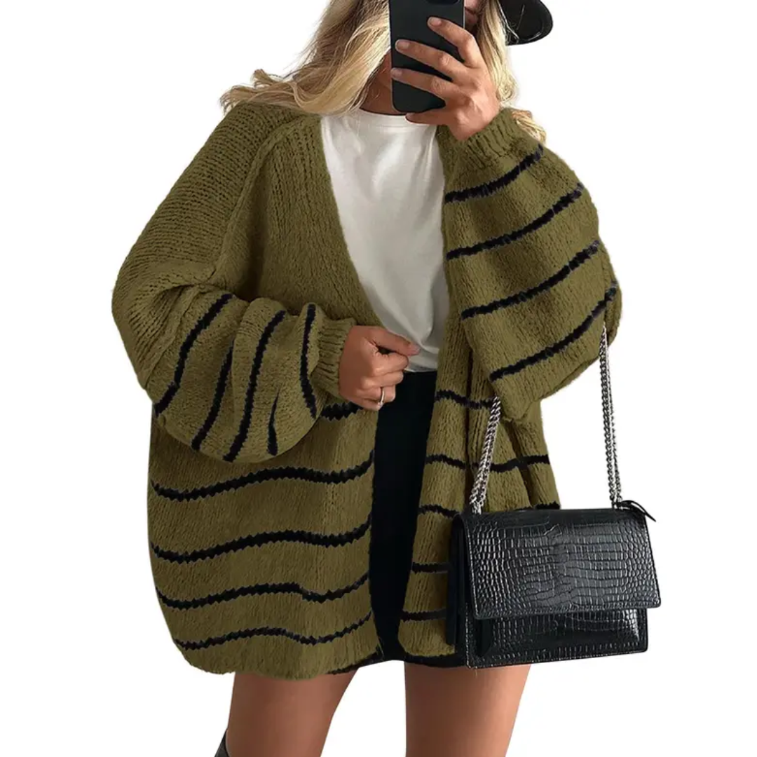 WRENLEY™ – Gemütlicher, oversized Cardigan mit offener Vorderseite
