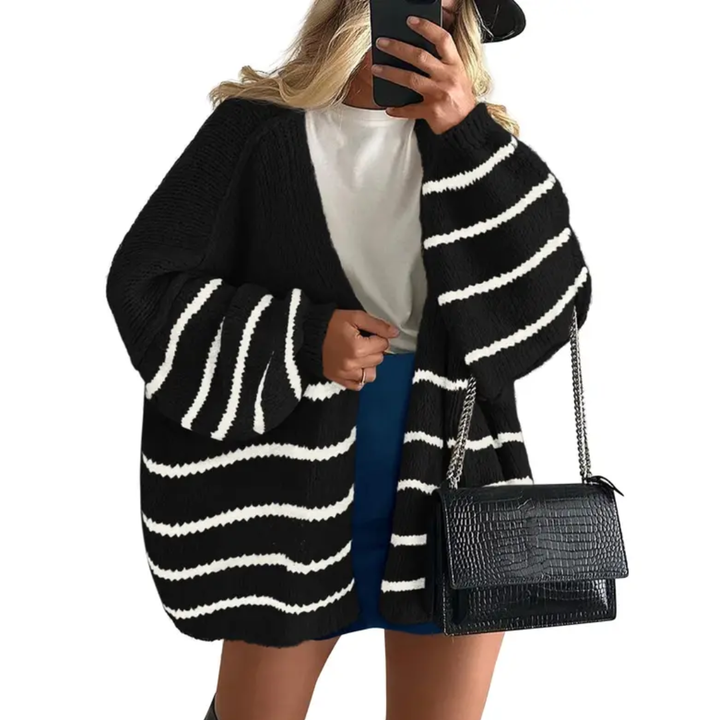 WRENLEY™ – Gemütlicher, oversized Cardigan mit offener Vorderseite