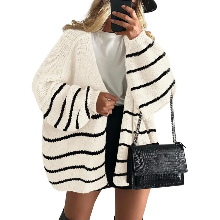 WINONA™ – Gemütliche Oversized Strickjacke mit Laternenärmeln