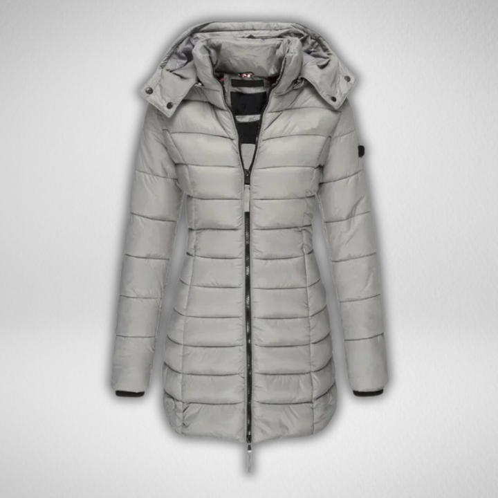 TALIA™ - Klassische lange Steppjacke