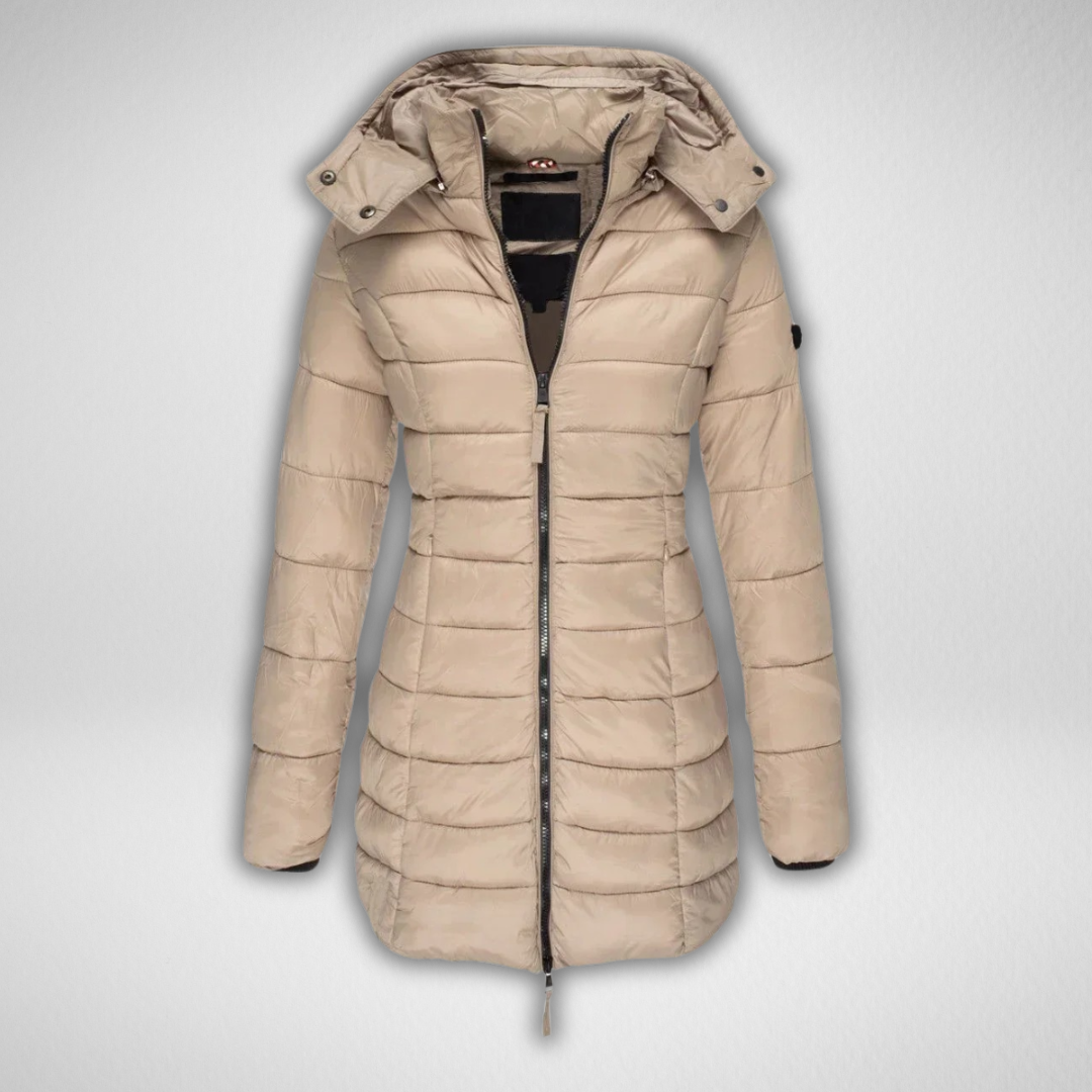 TALIA™ - Klassische lange Steppjacke