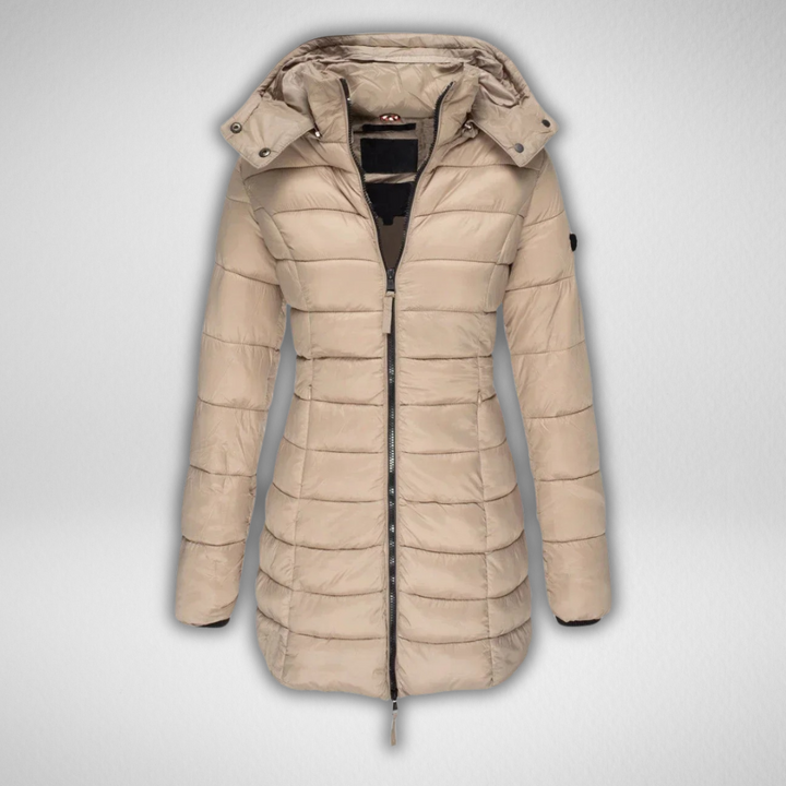 TALIA™ - Klassische lange Steppjacke
