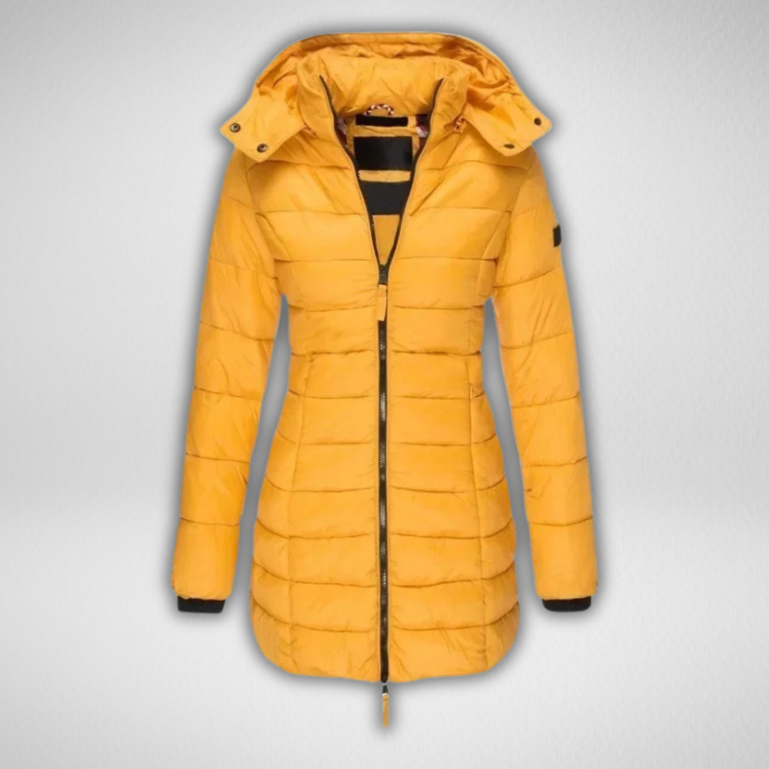 TALIA™ - Klassische lange Steppjacke