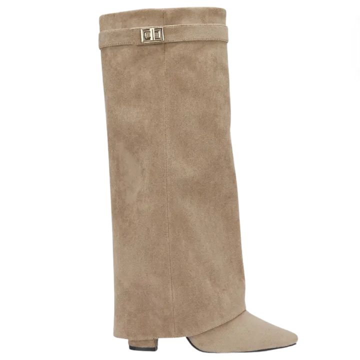 VESPER™ – Weitschaft-Stiefel mit Schnalle zum Umschlagen