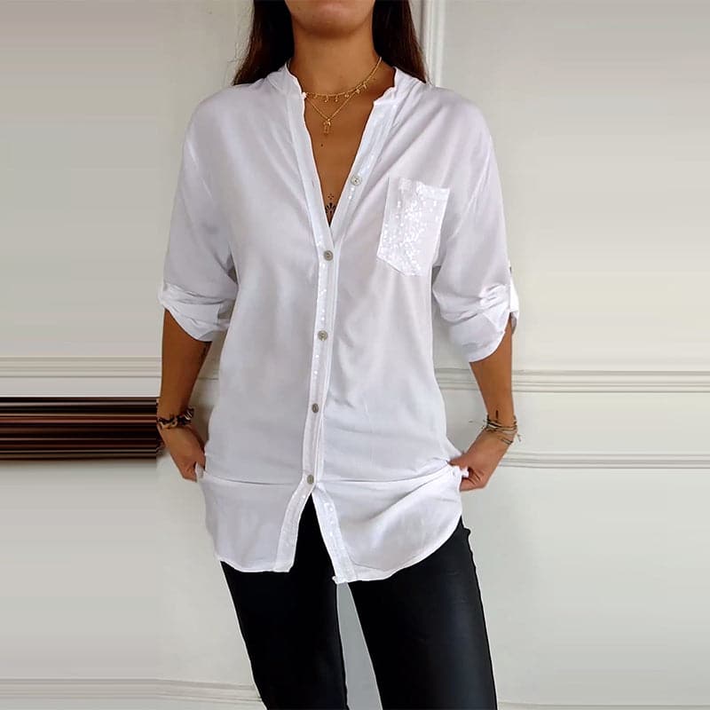 DANICA™ - Paillettenverzierte Bluse