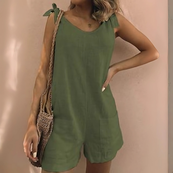 LILA™ – Lässiger ärmelloser Einteiler-Playsuit