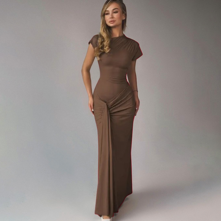 MIRIAM™ – Elegantes Wickel-Bodycon-Abendkleid mit Raffungen