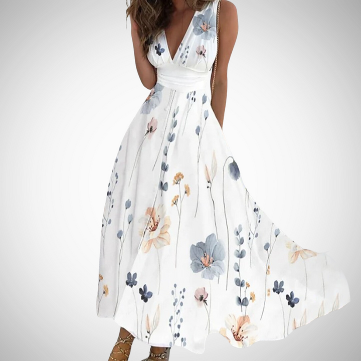 MIRIANNE™ - Zeitloses geblümtes Maxikleid