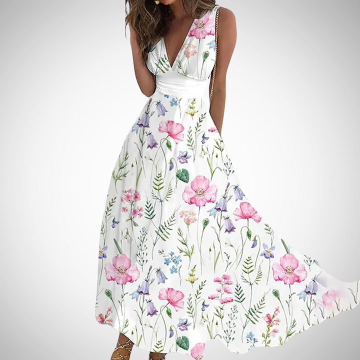 MIRIANNE™ - Zeitloses geblümtes Maxikleid