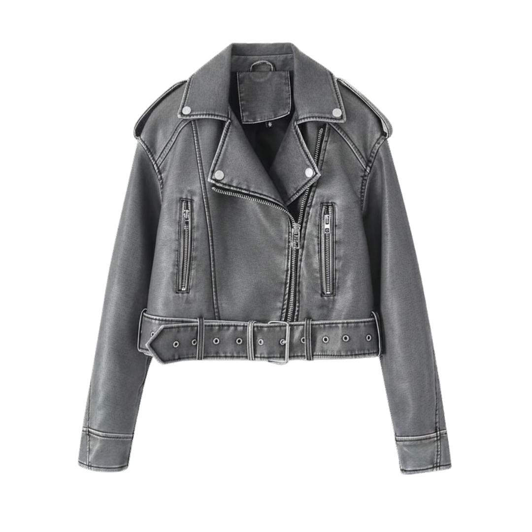 DAGMAR™ – Vintage Moto Loose Lederjacke