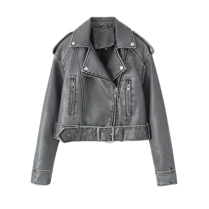 DAGMAR™ – Vintage Moto Loose Lederjacke