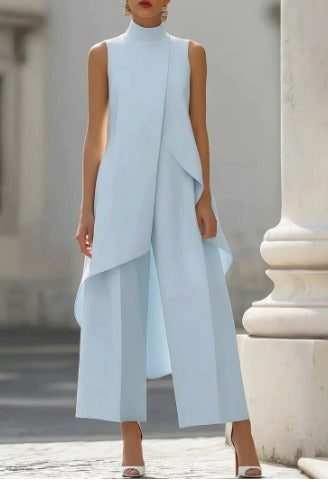 Naomi | Ärmelloser Jumpsuit mit weitem Bein
