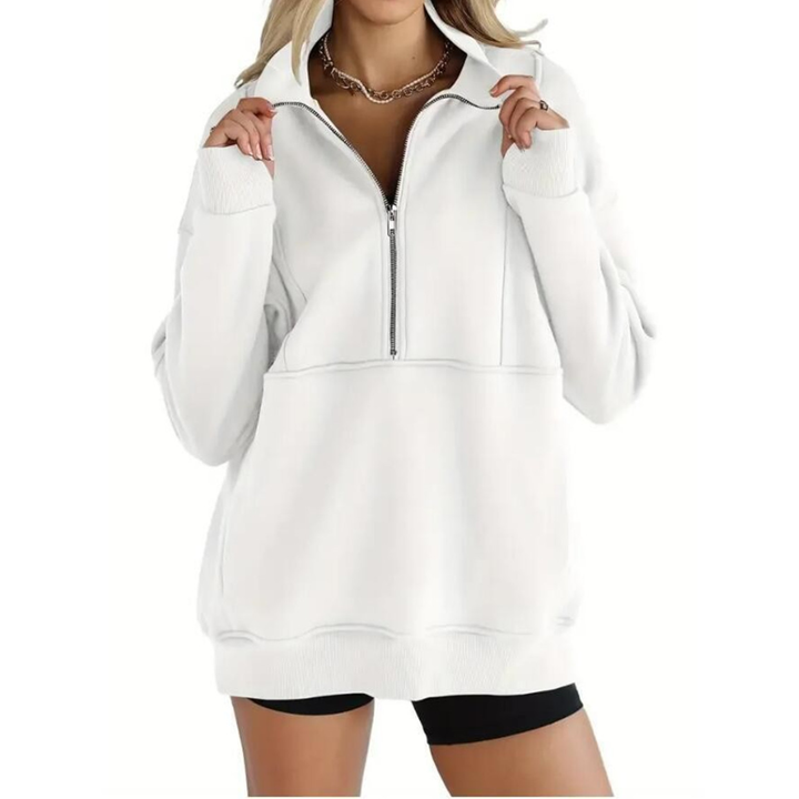HADLOW™ – Gemütliches Fleece-Halbzip-Pullover-Sweatshirt