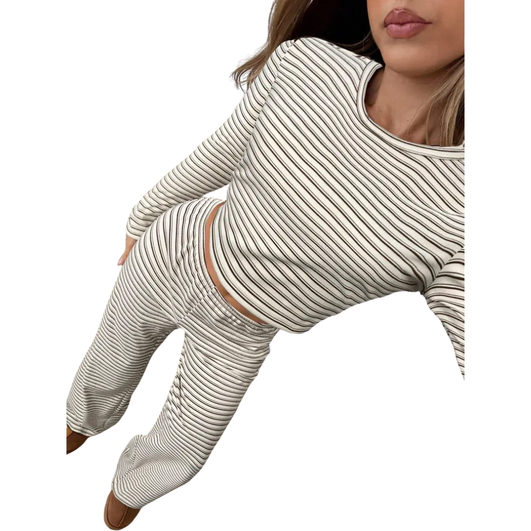 REEVE™ – Gestreiftes Relaxed Loungewear Set