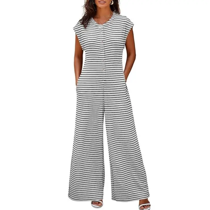 JOSLYN™ – Gestreifter Jumpsuit mit weitem Bein im Relaxed Fit