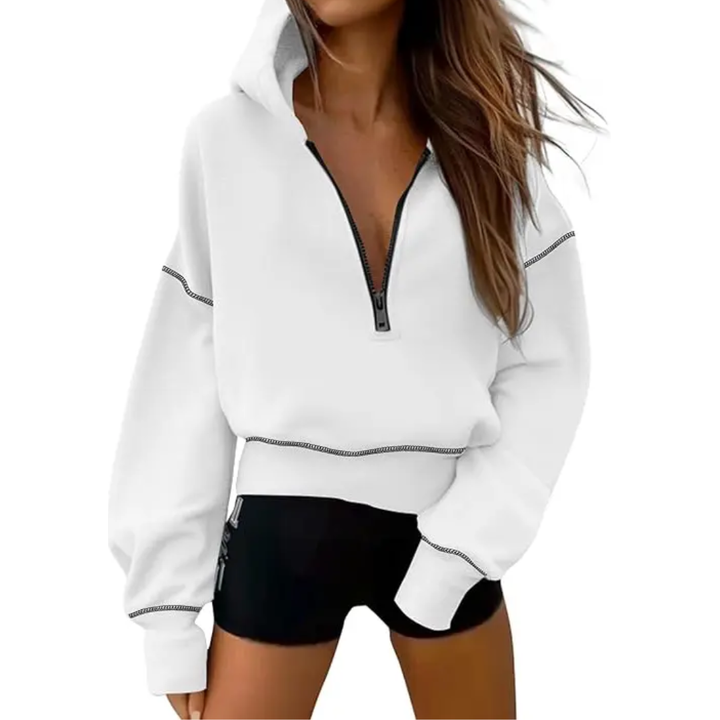 BRODIE™ – Gemütliches Cropped Half-Zip Pullover Sweatshirt