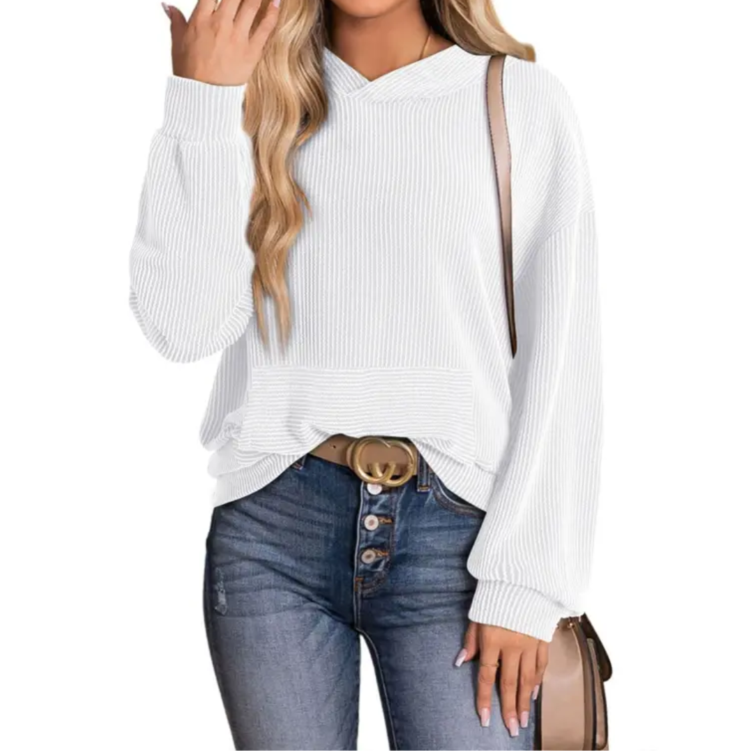 JESSA™ – Entspannter Kapuzenpullover mit gedrehter Naht