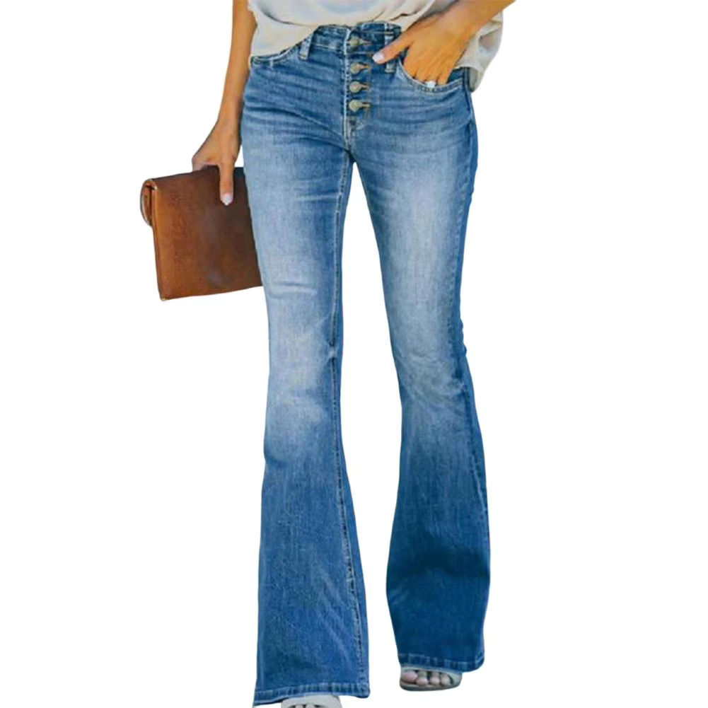 AVELINE™ – Bequeme High Waist Vintage Flared Jeans