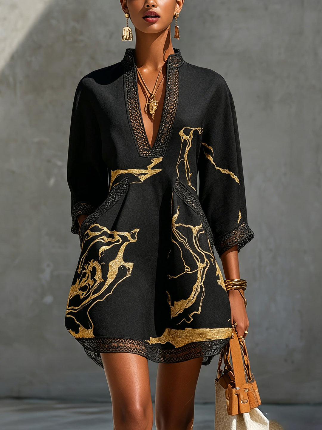 Naomi | Maxikleid mit V-Ausschnitt