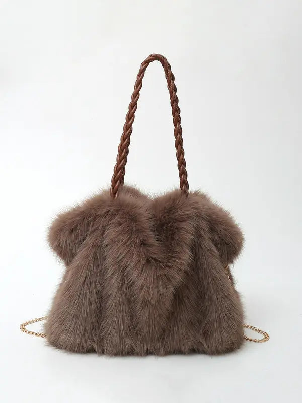 CHARLOTTE™ - Vielseitige Plüsch-Samt-Schultertasche