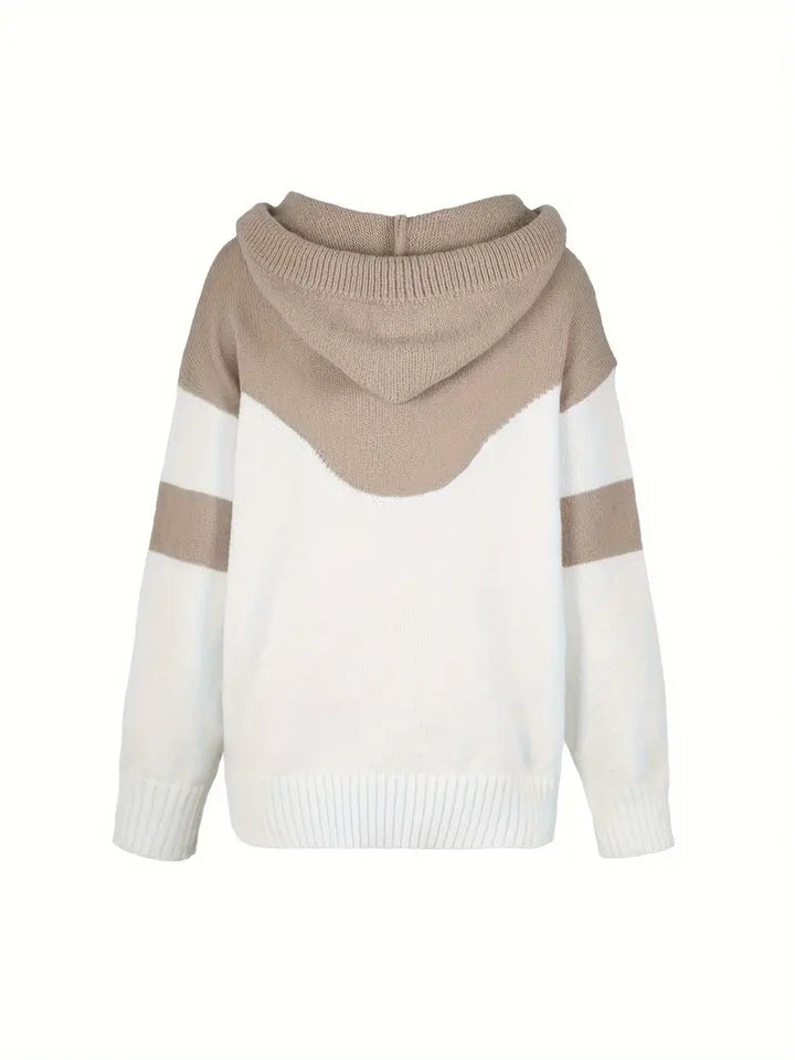 RÍONA™ - Zweifarbiger Gemütlicher Kapuzenpullover