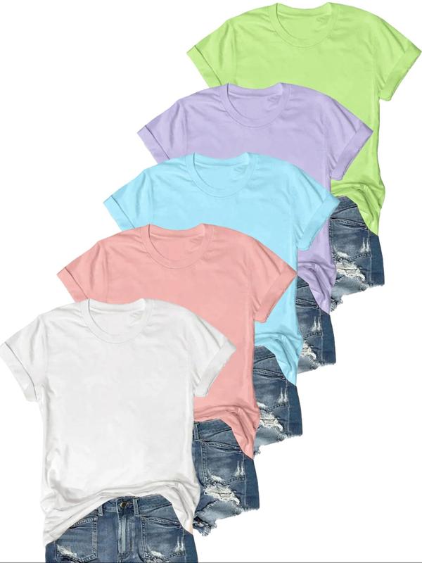 OLIVE™ - Lässiges Kurzarm-T-Shirt (5er-Pack)