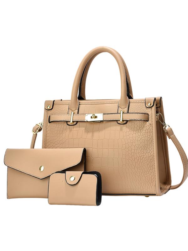 ALENOR™ – Krokodilgeprägtes Crossbody-Handtaschenset mit großem Fassungsvermögen