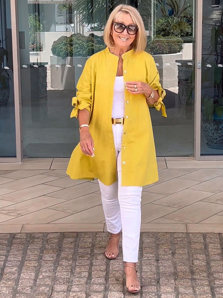 CÉLINA™ - Edle Long-Hemdjacke
