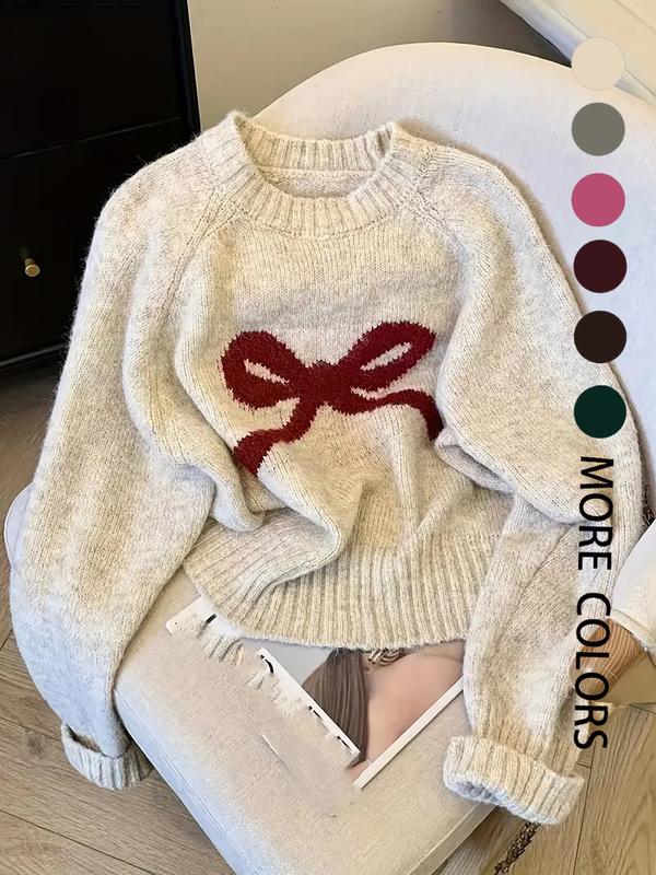 GRACIE™ - Eleganter Strickpullover mit Schleife für Herbst- und Wintermode
