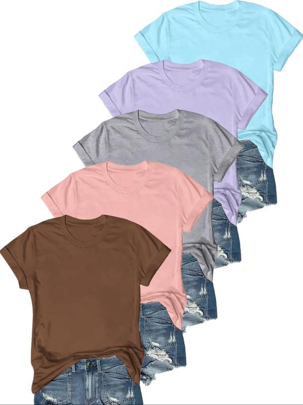 OLIVE™ - Lässiges Kurzarm-T-Shirt (5er-Pack)