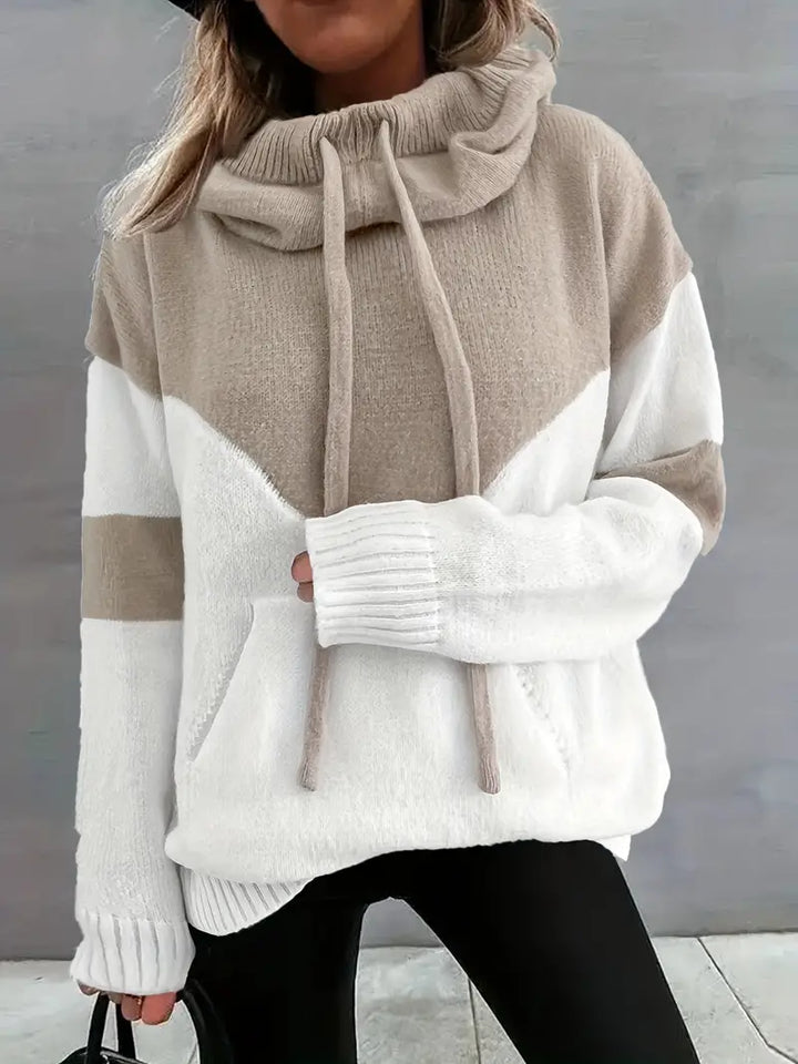 RÍONA™ - Zweifarbiger Gemütlicher Kapuzenpullover