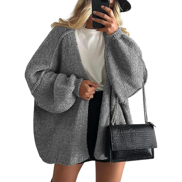 VERONIKA™ - Oversized Strickjacke mit Laternenärmeln für den Herbst