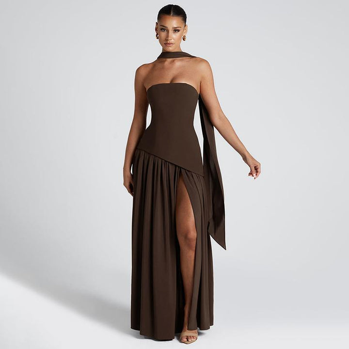 LINDSAY™ – Elegantes ärmelloses, eng anliegendes Maxi-Abendkleid