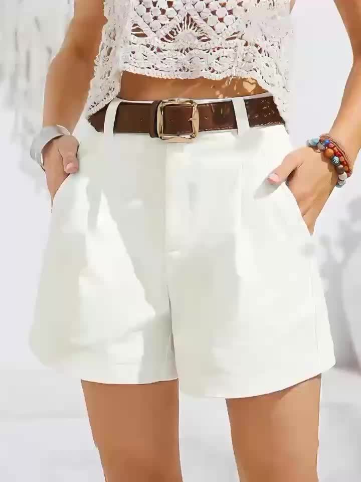 MÉLANIE™ – Elegante High-Waist Shorts