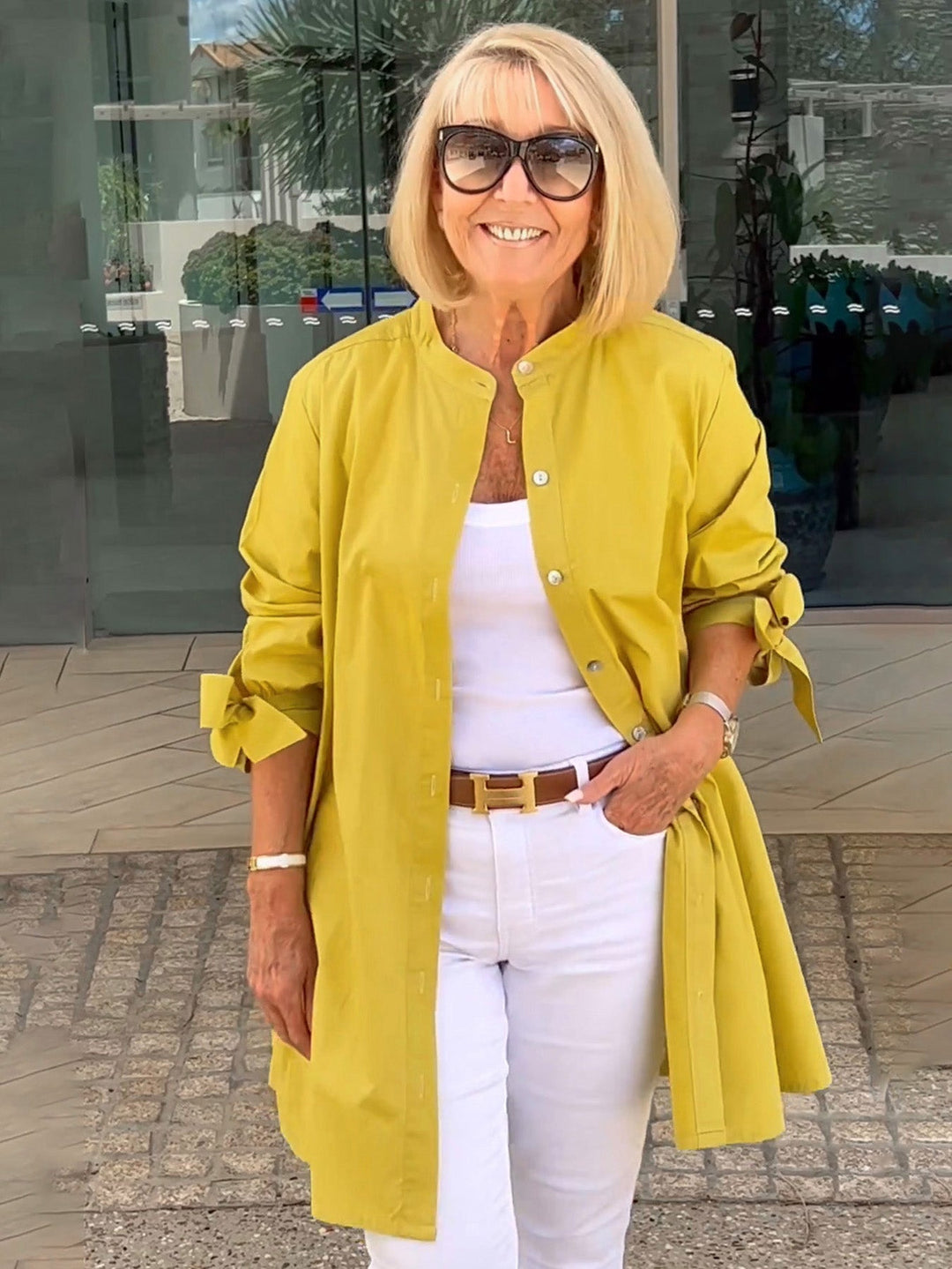 CÉLINA™ - Edle Long-Hemdjacke