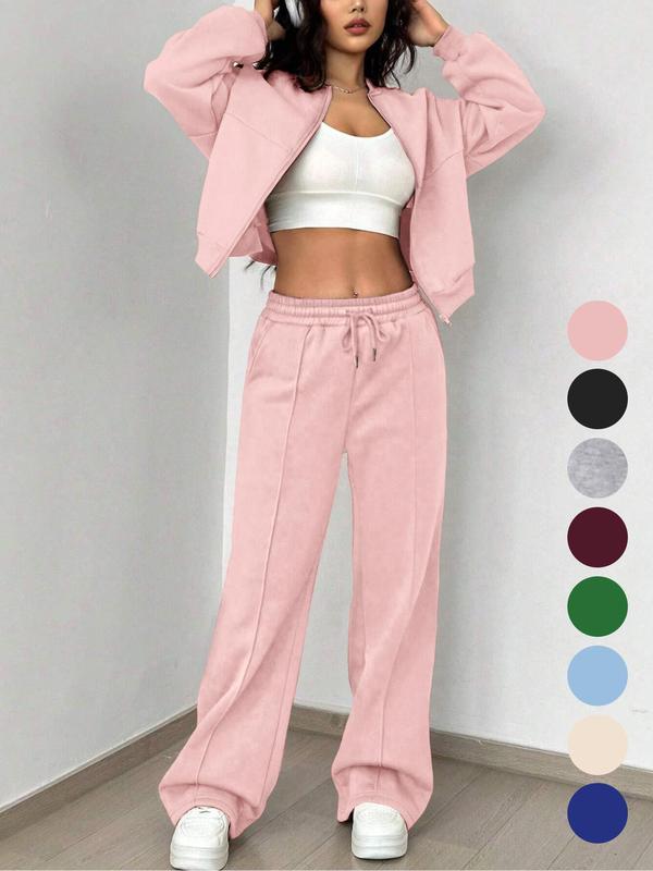 PALOMA™ – Gemütlicher Streetwear-Set aus Jacke und Hose mit Reißverschluss