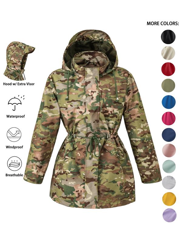 DENA™ – Leichter Kapuzen-Trenchcoat für lässige Ausflüge