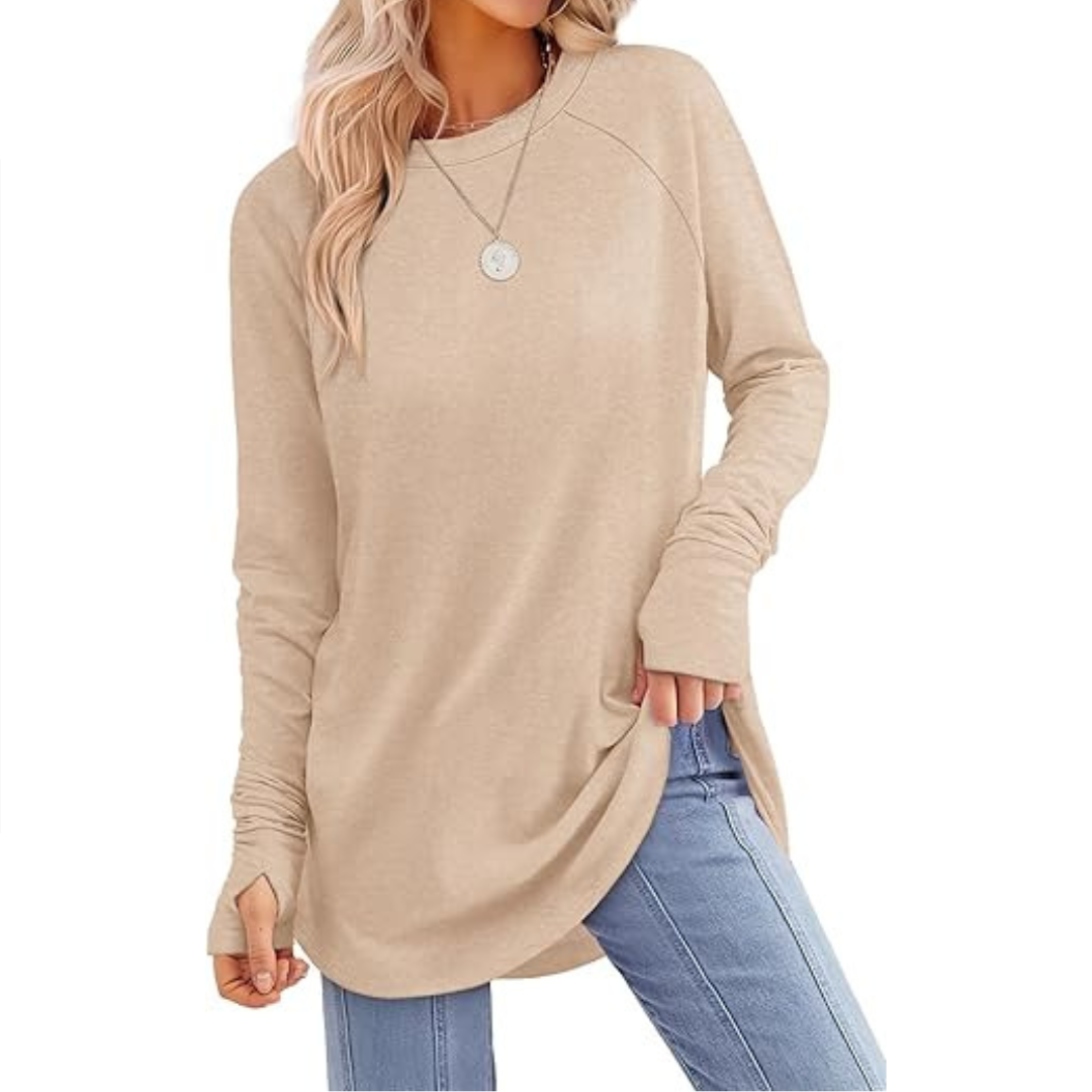 CORINNE™ – Legeres Tunika-Top mit Daumenloch