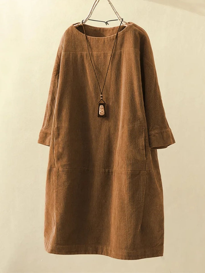 BRIDIE™ – Midikleid aus Cord in entspannter Passform