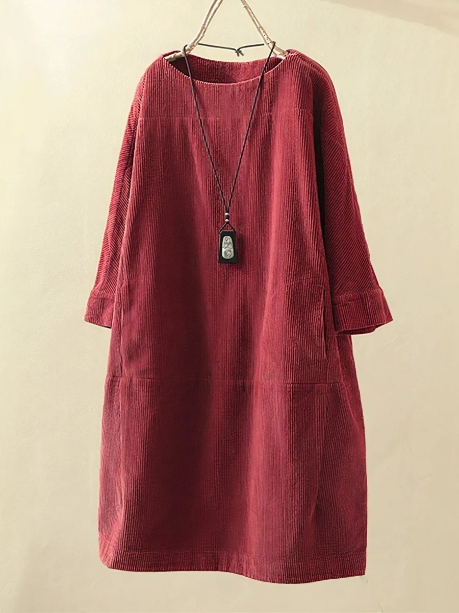 BRIDIE™ – Midikleid aus Cord in entspannter Passform