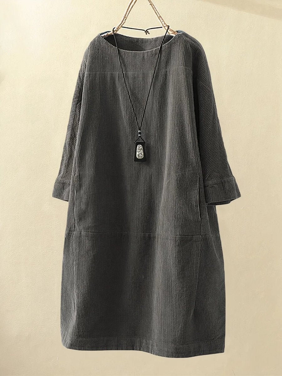 BRIDIE™ – Midikleid aus Cord in entspannter Passform