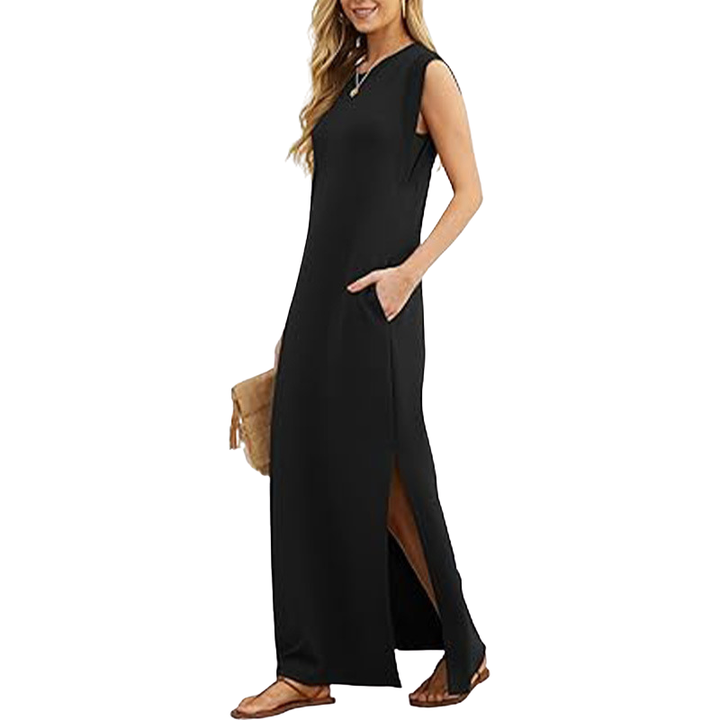 TASHA™ – Lässiges ärmelloses Maxikleid