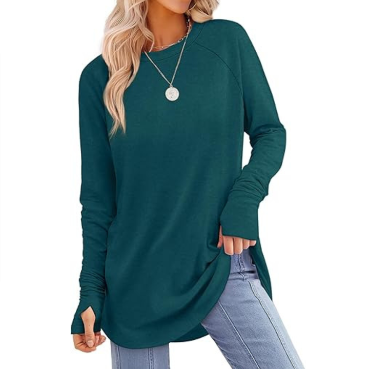 CORINNE™ – Legeres Tunika-Top mit Daumenloch