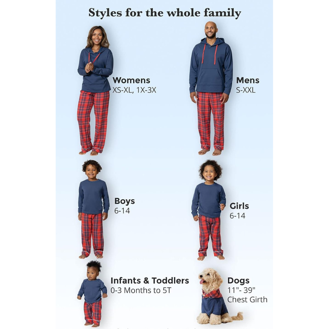 HARMONY™ - Familien-Plaid-Partnerlook-Set