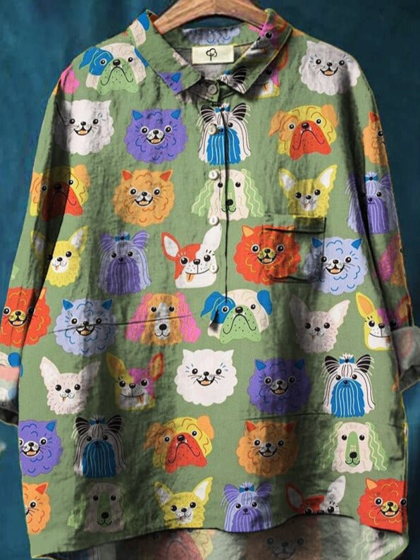 ADDIE™ - Hunde-Kunst-Shirt