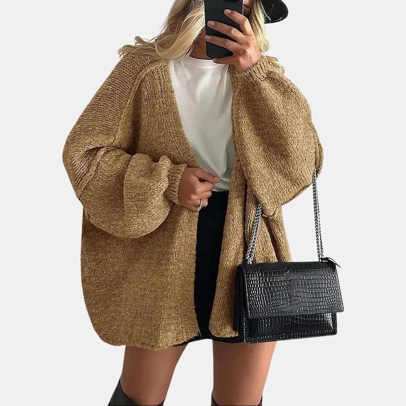 VERONIKA™ - Oversized Strickjacke mit Laternenärmeln für den Herbst