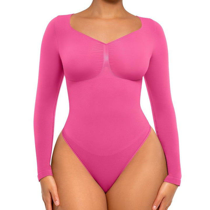 SONYA™ - Nahtloser formgebender Langarm-Thong-Bodysuit für Komfort