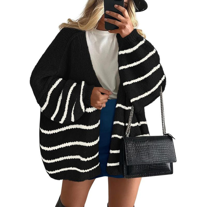 VERONIKA™ - Oversized Strickjacke mit Laternenärmeln für den Herbst