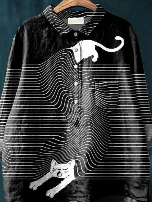 CORA™ – Katzenkunst-Shirt
