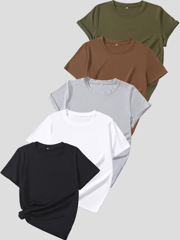 OLIVE™ - Lässiges Kurzarm-T-Shirt (5er-Pack)